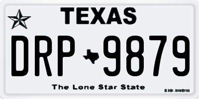 TX license plate DRP9879