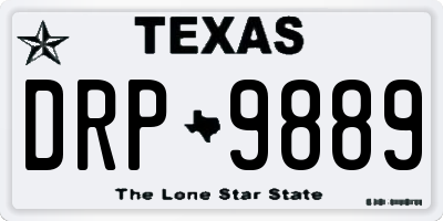 TX license plate DRP9889