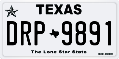 TX license plate DRP9891