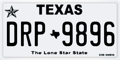 TX license plate DRP9896