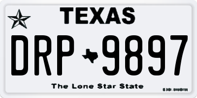 TX license plate DRP9897