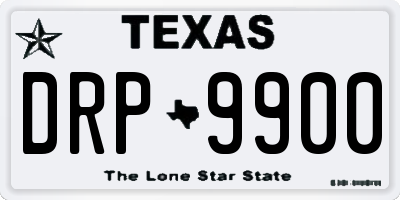 TX license plate DRP9900