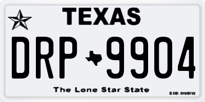 TX license plate DRP9904
