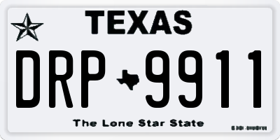TX license plate DRP9911