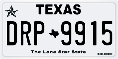 TX license plate DRP9915