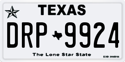 TX license plate DRP9924