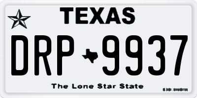TX license plate DRP9937