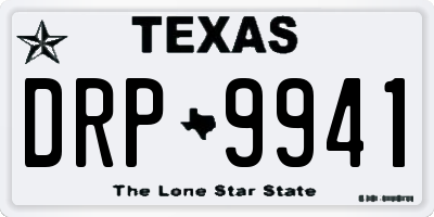 TX license plate DRP9941