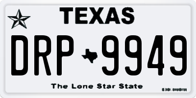 TX license plate DRP9949