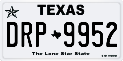 TX license plate DRP9952