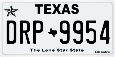 TX license plate DRP9954