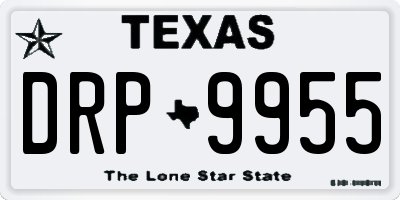 TX license plate DRP9955