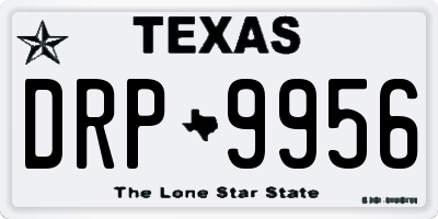 TX license plate DRP9956