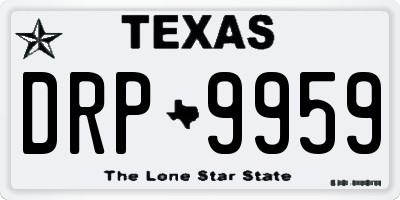 TX license plate DRP9959