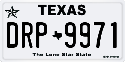 TX license plate DRP9971