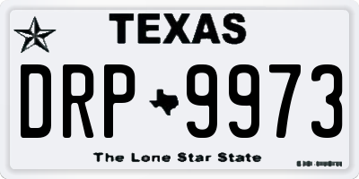 TX license plate DRP9973