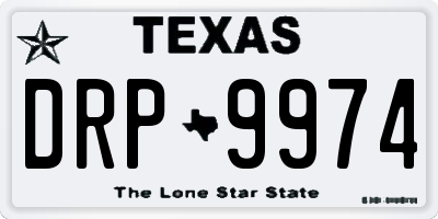 TX license plate DRP9974