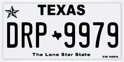 TX license plate DRP9979