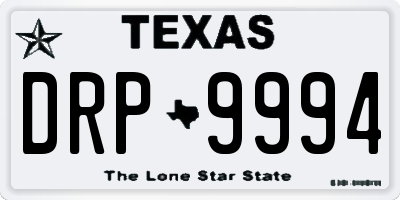 TX license plate DRP9994