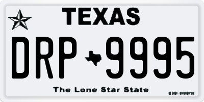 TX license plate DRP9995