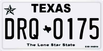 TX license plate DRQ0175