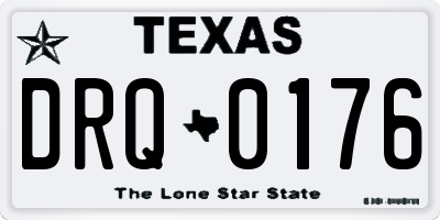 TX license plate DRQ0176