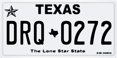 TX license plate DRQ0272