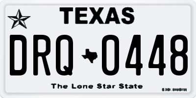 TX license plate DRQ0448