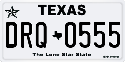 TX license plate DRQ0555