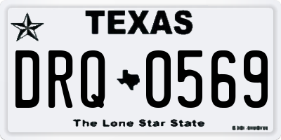 TX license plate DRQ0569