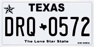 TX license plate DRQ0572