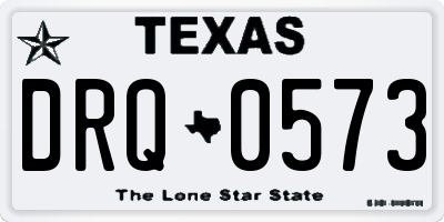 TX license plate DRQ0573