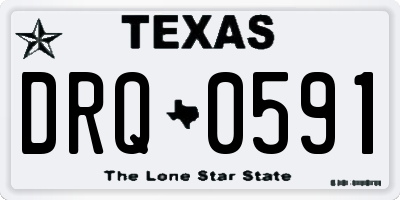 TX license plate DRQ0591