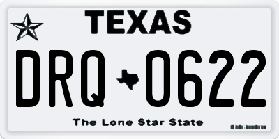 TX license plate DRQ0622