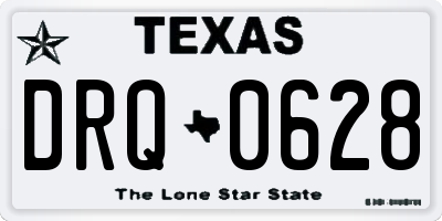 TX license plate DRQ0628