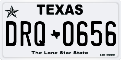 TX license plate DRQ0656