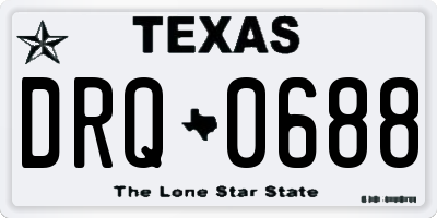TX license plate DRQ0688