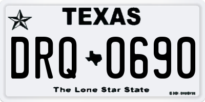 TX license plate DRQ0690