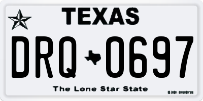 TX license plate DRQ0697