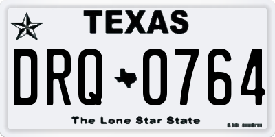 TX license plate DRQ0764