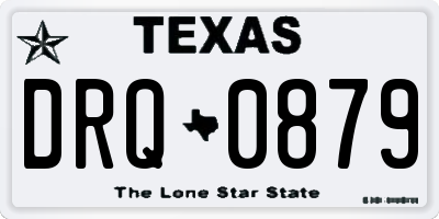 TX license plate DRQ0879