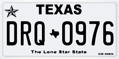 TX license plate DRQ0976