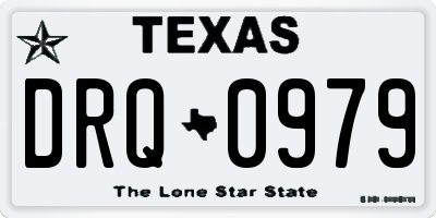 TX license plate DRQ0979