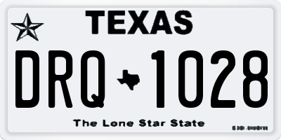 TX license plate DRQ1028