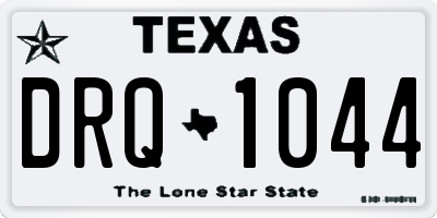 TX license plate DRQ1044