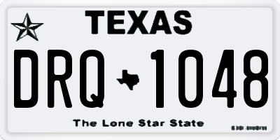 TX license plate DRQ1048