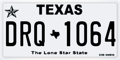 TX license plate DRQ1064
