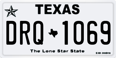 TX license plate DRQ1069