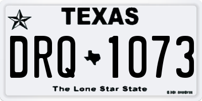 TX license plate DRQ1073