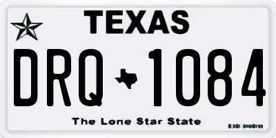 TX license plate DRQ1084